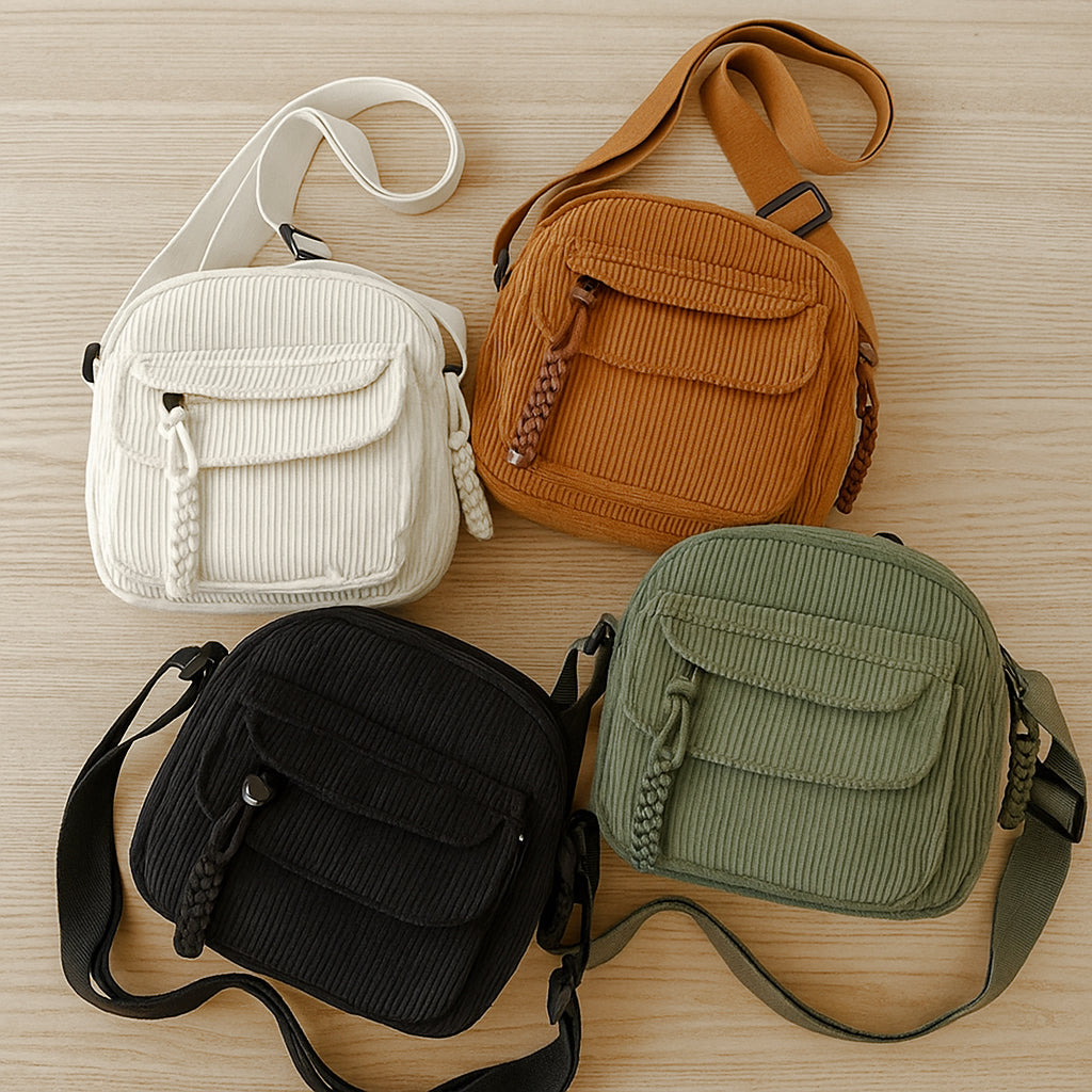 Sac en velours côtelé – Style Harajuku japonais