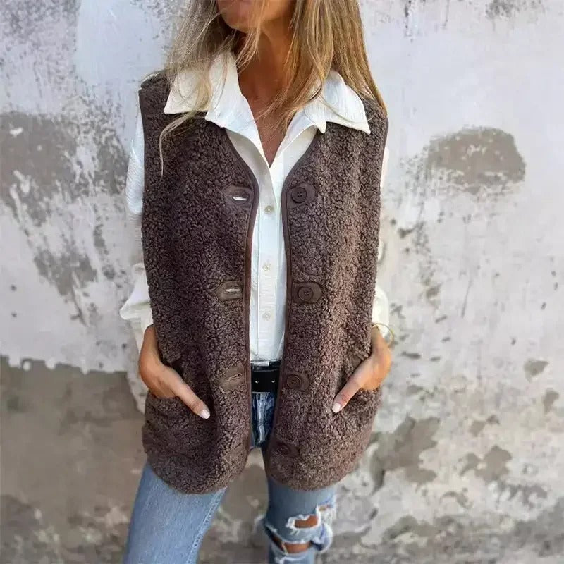 Gilet doux sans manches