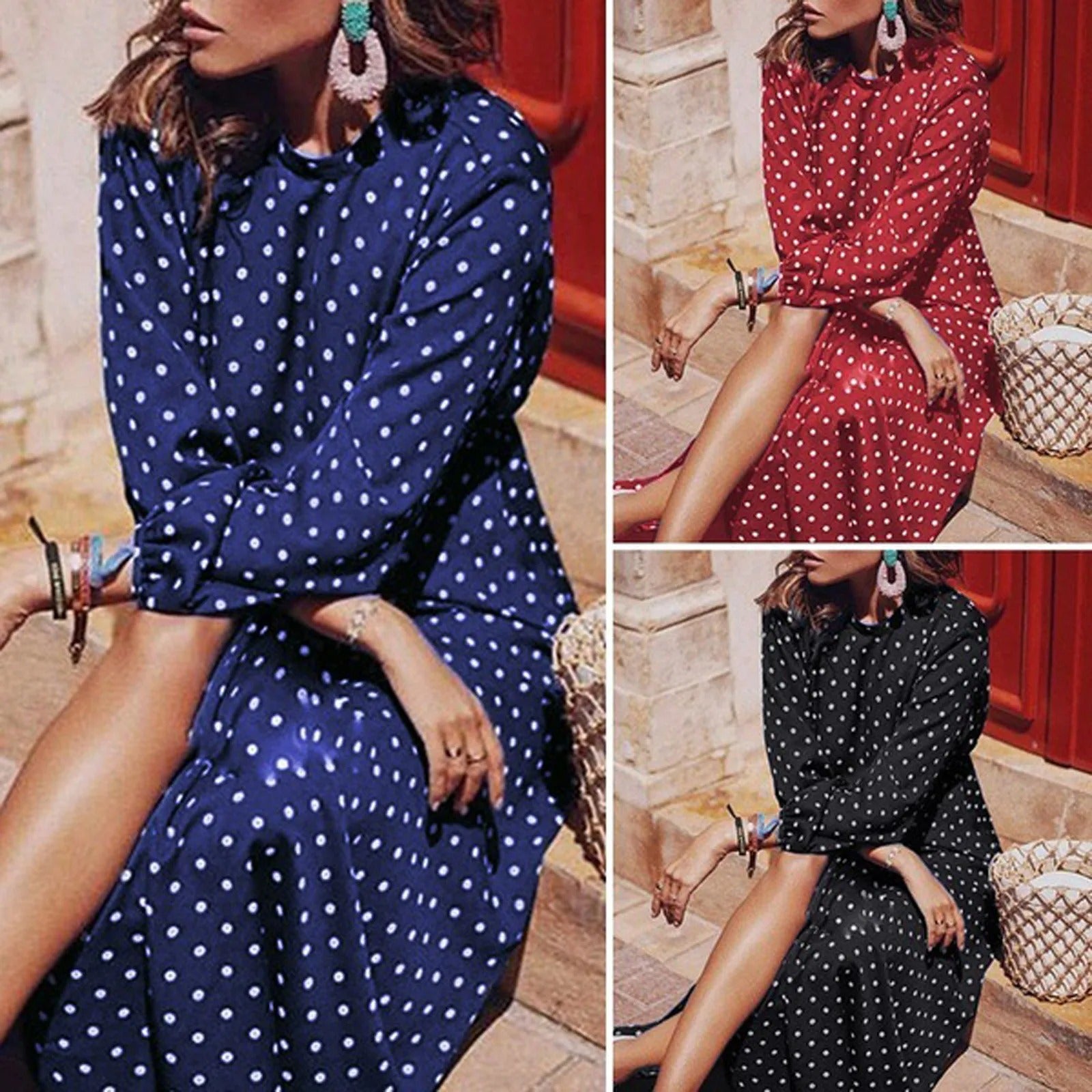 Robe à pois