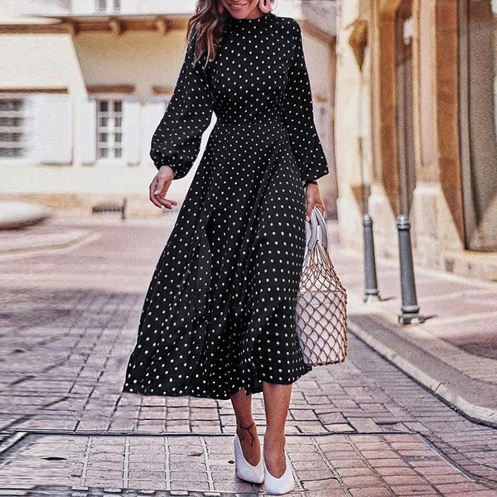 Robe à pois