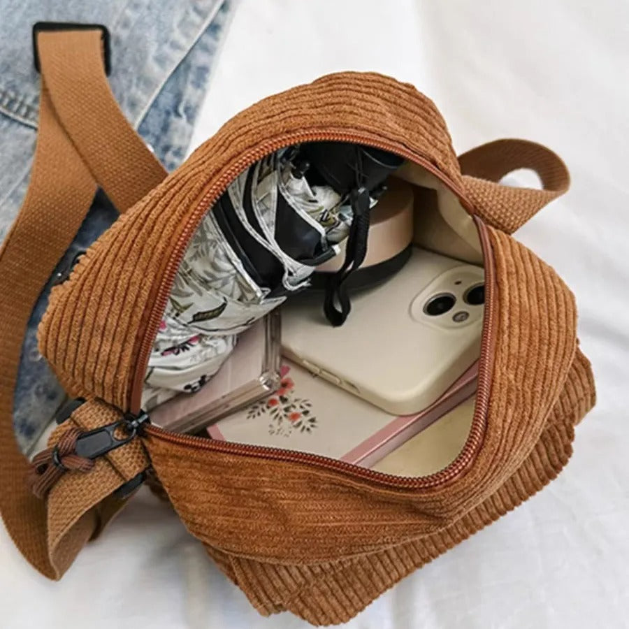 Sac en velours côtelé – Style Harajuku japonais