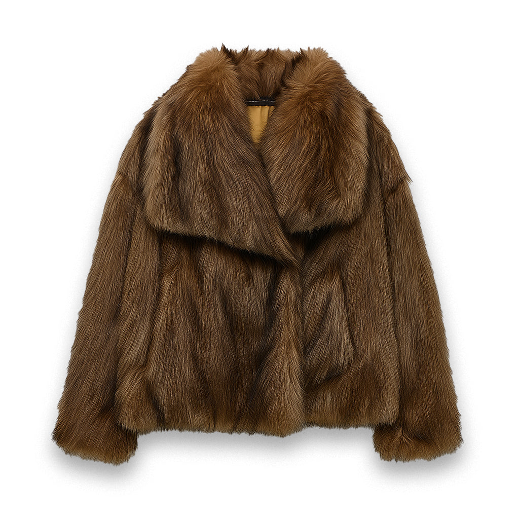 Veste en fausse fourrure moelleuse